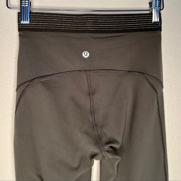 Lululemon Principal Dancer Golden Lining High Rise Tight Armory 28” Size 4 - Picture 8 of 10